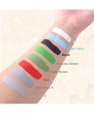 Go Ho White Face Paint 0.88 oz - Safe Water Based Halloween Makeup for Adults & Children - Ideal for Vampire, Skeleton, Clown, Joker SFX Cosplay Costumes - 25g - Buy Online on SooperMarket.com