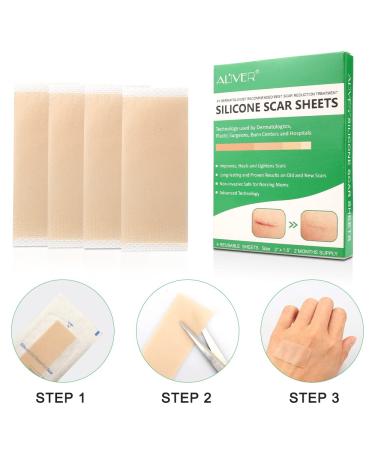 Silicone Scar Sheets - Advanced Treatment for Old & New Scars - 2 Months Supply - Buy Online on SooperMarket.com