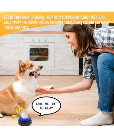 DHQKQG Dog Training Buzzer Set 4 Interactive Recording Buttons for Potty Communication & Cleanliness Training | International Shipping Available - Buy Online on SooperMarket.com