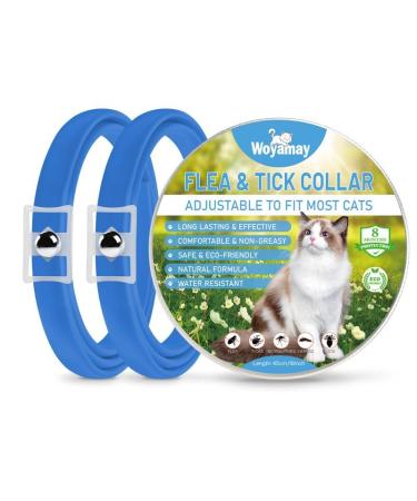 Cat Repellent Treatment Adjustable Cat Repellent Collars Natural Protection Repellent Collar for Cats Water Resistant Repellent Collar for Cats Small-Medium-Large Light Blue 2pack