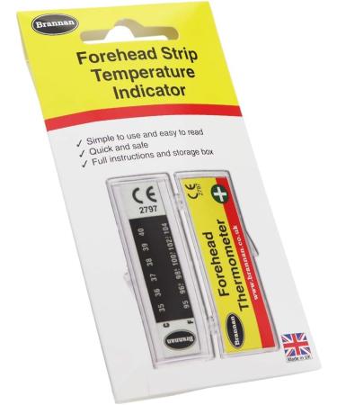 Forehead Thermometer Temperature Indicator Strip with Protective Case - The Easiest Temperature Thermometer to Use Baby Kids Adults - Buy Online on SooperMarket.com