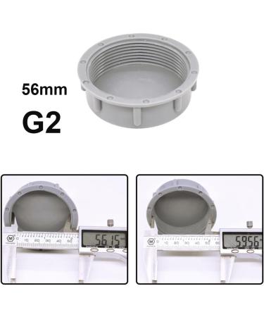 Buy Qrity 2-Pack Kitchen Sink Drain Pipe Locking Caps - 56mm Inner Thread for Leak Prevention | International Shipping Available - Buy Online on SooperMarket.com