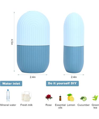 Ice Roller Ice Roller For Face and Eye Ice Facial Ice Roller for Face Eye and Neck Ice Face Mold for Face Shrink Pores Reduce Acne Enhance Your Natural Glow Remove Fine Lines Shrink Pores (Blue) - Buy Online on SooperMarket.com