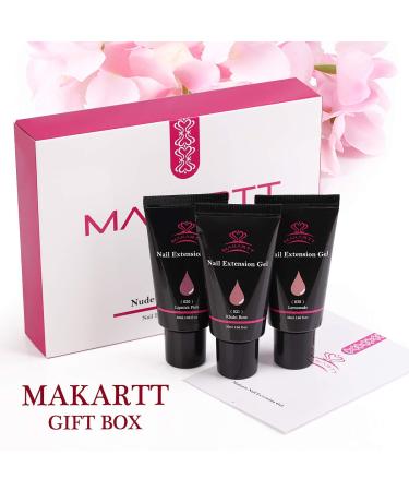 Makartt Qikgel Nude Poly Nail Gel Builder Kit - Hard Gel for Nails | Fall Trendy Nail Art Design | DIY Beauty Gift Set - Buy Online on SooperMarket.com