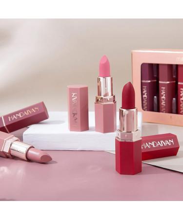 Long Lasting Matte Lipstick Set - Waterproof Velvet Lip Gloss for Women - Professional Cosmetics Makeup Gift - Buy Online on SooperMarket.com
