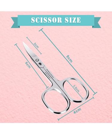 Professional Nail Scissors - Extra Fine Stainless Steel Smoke Shears with Leather Case for Toenails & Fingernails - Buy Online on SooperMarket.com