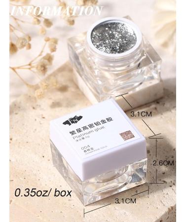 Buy 3 Boxes Glitter Gel Nail Polish | 3D Gold Silver Rose Gold Holographic Chrome for Salon & DIY Nail Art - Buy Online on SooperMarket.com