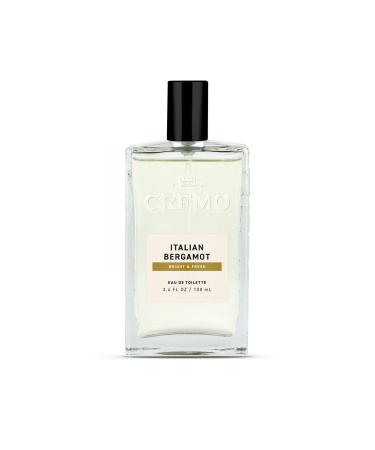 Cremo Italian Bergamot Spray Cologne For Men A Combination of Italian Bergamot Neroli Blossom and Fresh Vetiver 3.4 Fl Oz