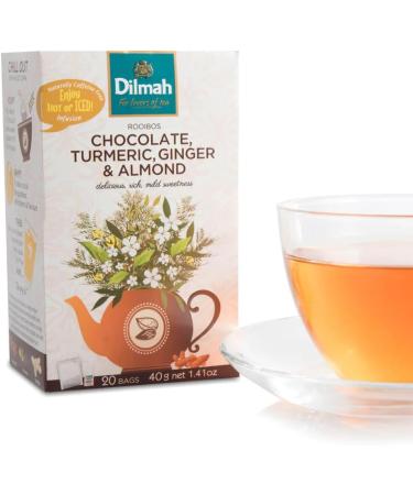 Dilmah Rooibos with Chocolate Turmeric Ginger & Almond 20 Tea Bags Ethical Sri Lankan Tea - Buy Online on SooperMarket.com
