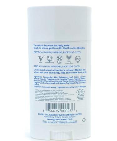 Green Beaver Unscented Natural Deodorant Stick - 24 Hour Protection Aluminum Free 1.76 Oz - Shop Now - Buy Online on SooperMarket.com