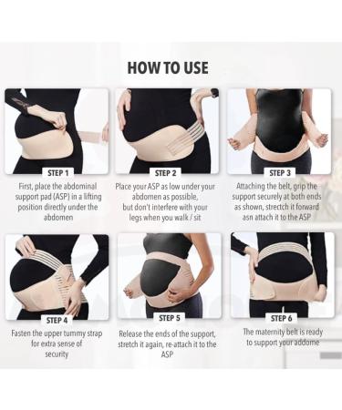 Jamila Maternity Belt | Pregnancy Support Waist Band for Back, Pelvic & Hip Pain Relief | Labor & Recovery Brace (Pink, Size L) - Buy Online on SooperMarket.com
