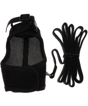 B Blesiya Rabbit Harness - Comfortable Breathable Adjustable Mesh Leash - Black L & S - Ideal for eCommerce International Shipping - Buy Online on SooperMarket.com