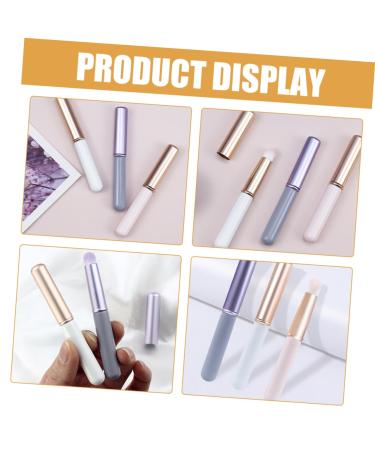 3pcs Lip Makeup Brush Set - Contour Concealer & Smudge Brushes for Women | Aluminum Tube | Perfect for Beauty Makeup Bag - Buy Online on SooperMarket.com