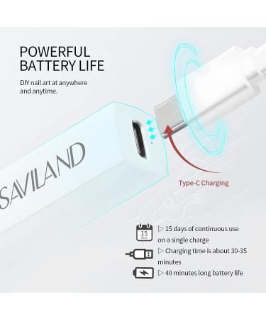 Saviland UV Light for Nails - Portable Handheld LED Nail Lamp for Gel Nails | Mini Nail Dryer for Gel Polish Curing | USB Nail Art Flashlight for Home Manicure - Buy Online on SooperMarket.com