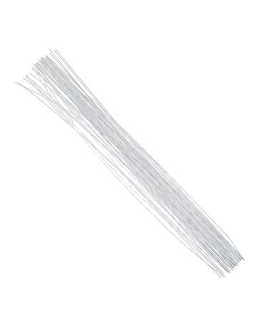 DECORA 20 Gauge White Floral Stem Wire 16 inch 50/Package AD054S1P50F