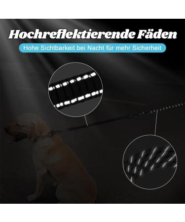 Buy Aystkniet Bungee Dog Leash - 3m to 30m Shock-Absorbing Leash for Medium & Large Dogs Padded Handle & Reflective Threads International Shipping Available - Buy Online on SooperMarket.com