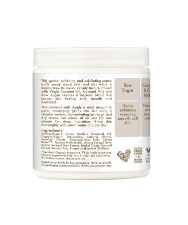 SheaMoisture Daily Hydration Cr me Sugar Scrub with 100% Virgin Coconut Oil and Coffee - 8 Oz - Buy Online on SooperMarket.com