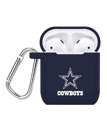 GAME TIME Dallas Cowboys Silicone Case Cover Compatible with Apple AirPods Gen 1&2 (Navy) Dallas Cowboys - Navy