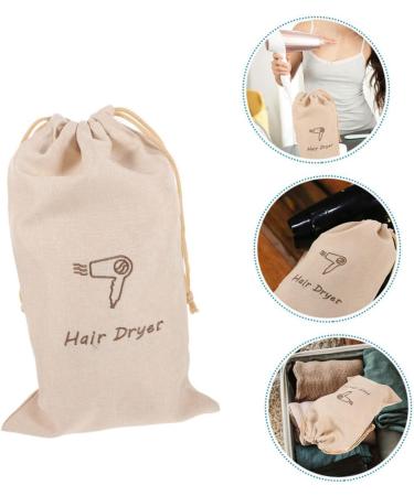 PLAFOPE Hair Dryer Bag Storage Portable Pouch Draw Bag Dryer Travel Organizer for Hair Multi-use Linen Linen Hair Dryer Bag - Buy Online on SooperMarket.com