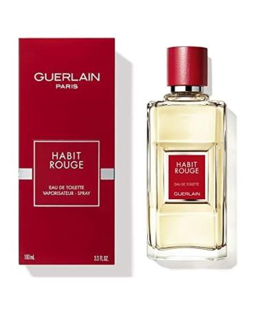 HABIT ROUGE by Guerlain EDT SPRAY 3.4 OZ 3.3 Fl Oz (Pack of 1)
