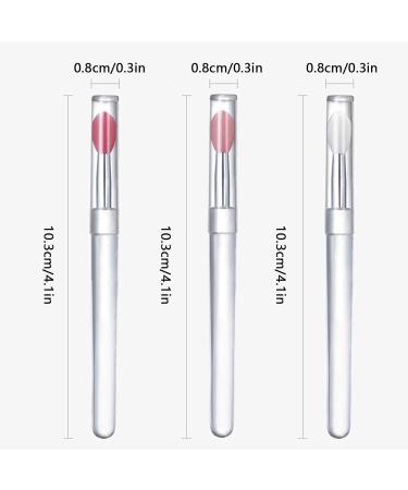 Teksome Silicone Lip Applicator - Reusable Lip Balm Applicator Portable Silicone Lip Brush Lip Gloss Balm Applicator Eyeshadow Lip Scrub Brush Applicator Lip Applicators - Buy Online on SooperMarket.com