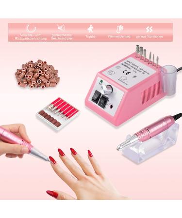 Electric Nail Miller - Professional Nail Milling Cutter Kit 30000 RPM for Acrylic & Gel Nails | Ideal for Home & Salon Use | Perfect Valentine's Day Gift - Buy Online on SooperMarket.com