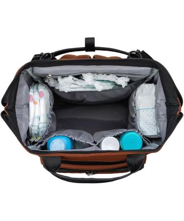 Osann Diaper Backpack - Large Capacity Storage with Mobile Phone Port | Caramel Color - Buy Online on SooperMarket.com