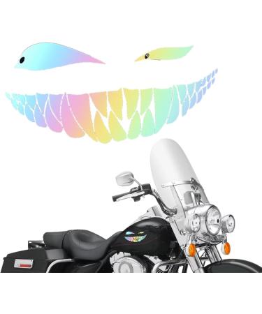 Devil's Skew Eye Funny Reflective Car Sticker - Self-Adhesive Vehicle Accessories for Windows Bumpers Trucks & Motorcycles - Buy Online on SooperMarket.com