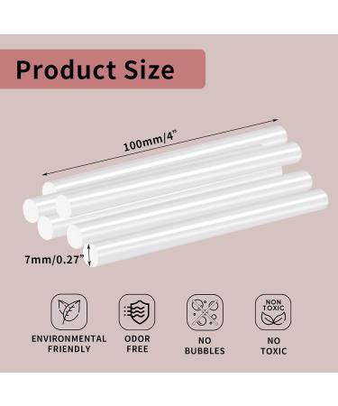 200 Pack Mini Hot Glue Gun Sticks - Multipurpose for Art, Craft, DIY - 0.43x4 Inches Clear - Compatible with Most Glue Guns - Buy Online on SooperMarket.com