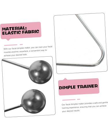 BELLIFFY 1 Pair Dimple Trainer Cheeks Clip Dimples Trainer for Cheeks Metal Dimples Exerciser Facial Tool Face Dimples Exerciser Dimples Maker for Face Cheeks Face Exerciser Cheeks Balls 4.30X2.50X0.80CM Black - Buy Online on SooperMarket.com