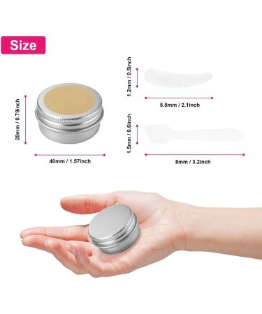 Belicoo 24-Piece Aluminum Empty Pots - 20ml Travel Cream Jars with Screw Caps for Cosmetics Lotion and Candles - Silver - Buy Online on SooperMarket.com