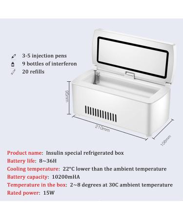 Insulin Cooler Box Medication Fridge and Insulin Cooler Portable Car Cooling Case for Car Travel Home - Buy Online on SooperMarket.com