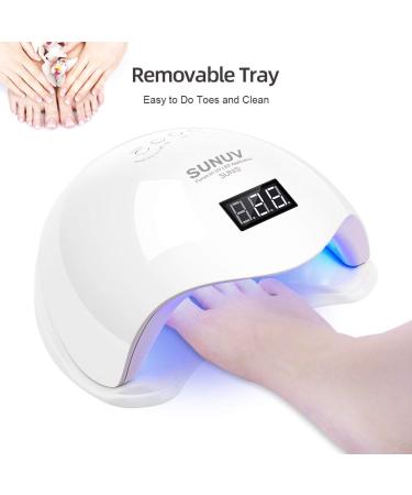 36W SUNUV Led UV Nail Lamp with Timer Sensor and LCD Screen - Ideal for Gel Nail Polish Drying at Home & Salon - Buy Online on SooperMarket.com