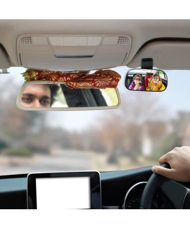 360 Adjustable Baby Car Mirror | Shatterproof Rearview Safety Mirror with Clip | Wide Angle Convex Mirror for Rear Kids, Babies, Infants - Buy Online on SooperMarket.com