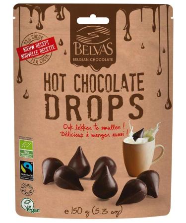Belvas Organic Hot Chocolate Drops 150g