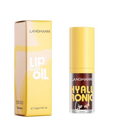 Moisturizing Lip Oil Nourishing And Hydrating Lip Care For Dry Lips Long Lasting Lip Balm For Women Party Makeup Lip Gloss Chocolate