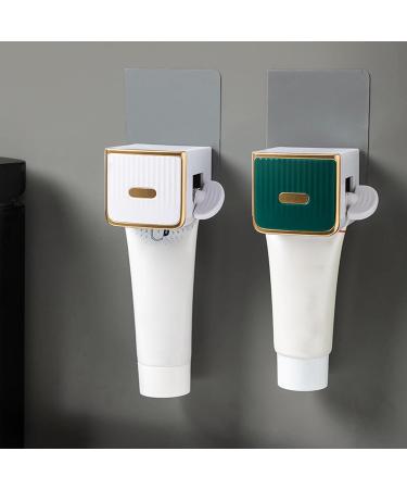 Ecoriendly Toothpaste Tube Squeezer Cream Tube Squeezer Wall-Mounted Toothpaste Dispenser for Toothpaste Cream Foam White - Buy Online on SooperMarket.com