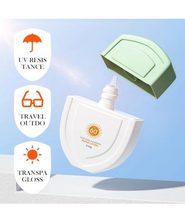 Sunscreen SPF 60+ Aloe Vera Sun Cream Repair Lotion Suncream Sun Face Protection Against UVA UVB Water + Sweat Resistant Fast Film Formation No Stuffiness for All Skin Types 40g - Buy Online on SooperMarket.com