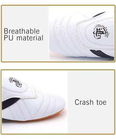 Taekwondo Sports Shoes for Men & Women - Taichi Kung Fu & Boxing Karate Training Shoes - Size 45 EU - White - Buy Online on SooperMarket.com
