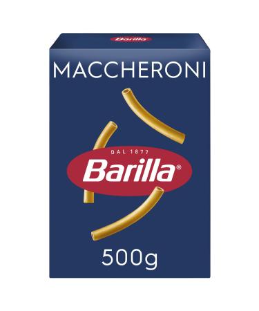 Barilla Pasta Noodles Classic Maccheroni n.44 made from high-quality durum wheat always al dente 500 g 1 500 g (1 pack)