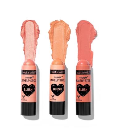 Wet n Wild MegaGlo Blush Stick in Peach Bums - Shimmer Cream Blush Multistick - Buy Online on SooperMarket.com