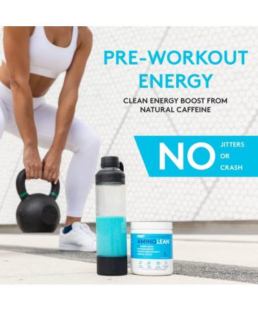 AminoLean Pre Workout Powder - Amino Energy & Weight Management with BCAA Amino Acids & Natural Caffeine - Blackberry Pomegranate Flavor - 70 Servings - Buy Online on SooperMarket.com