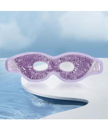 Fenteer Reusable Cold & Hot Eye Mask - Gel Pearl Cooling Eye Bag for Soothing Relief - Easy-to-Use Violet Design - Buy Online on SooperMarket.com
