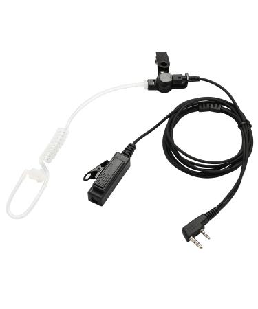 Compatible with Baofeng UV-5R BF-F8HP UV-82 Radios Earpiece Kenwood 2 Pin Two Way Radio Headset Walkie Walkie Surveillance Kit Police Headphone