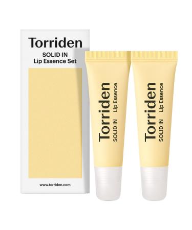 Torriden SOLID In Ceramide Lip Essence 0.37 Oz. (Pack of 2) - Moisturizing Lip Balms for Glowy Dewy Plumped and Radiant Lip - Organic Jojoba Seed Oil Ceramides and Fuligo Wax - Korean Skin Care 1 Count (Pack of 2)