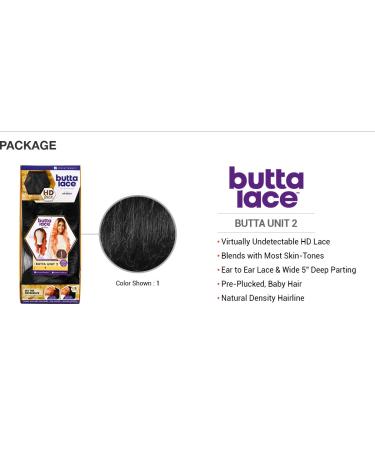 Sensationnel Butta Lace Front Wig - Natural Pre-Plucked HD Transparent Lace 5 Inch Deep Part - BUTTA Unit 2 (1B) - Buy Online on SooperMarket.com