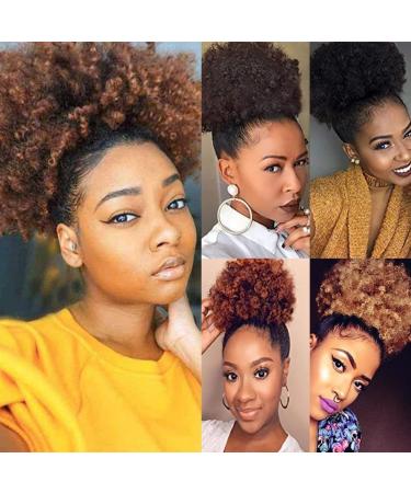 prinfantasy Hair Pieces for Women Messy Bun Short Curly Extension Drawstring Hair Bun Synthetic Fiber Hair Naturel Brown FQ062 GBFQ062 One Size - Buy Online on SooperMarket.com