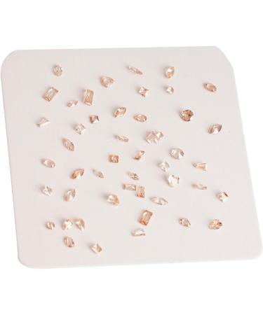 50pcs 3D Nail Pointed Bottom Glass Rhinestones Nails Art For Projects And Clothing Embellishments Nail Embellishments Translucent powder - Buy Online on SooperMarket.com