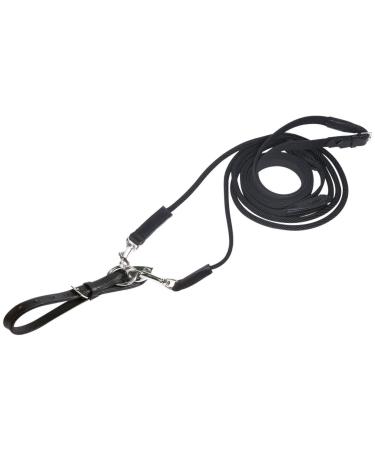 Busse draw reins basic cord black fitting: nickel-plated pony