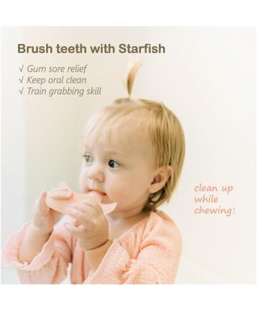 Shop Miraloop Starfish Baby Bite Ring - Food-Safe Silicone Teething Toy for Gum Massage | International Shipping Available - Buy Online on SooperMarket.com